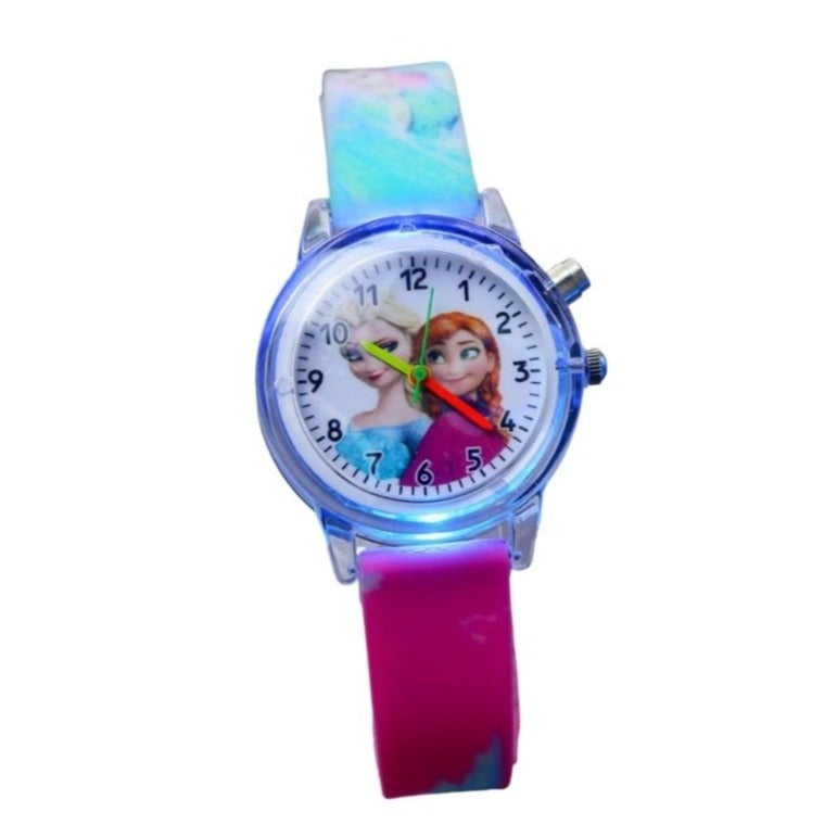 Relógio Infantil Frozen Elsa e Anna Disney