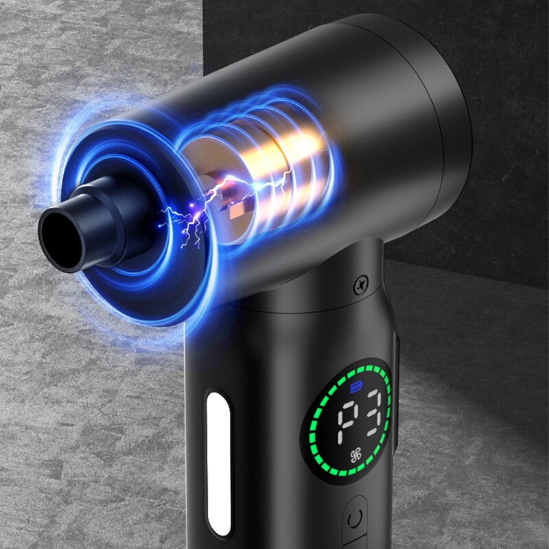 Aspirador e sobrador portátil recarregável visor de led e lanterna SoAsp