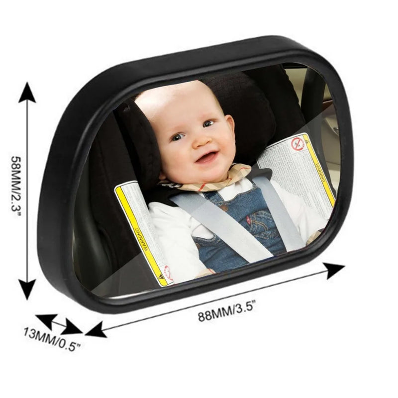 Acessório para Retrovisor Espelho Ajustável Segurança para Bebê com Ventosa