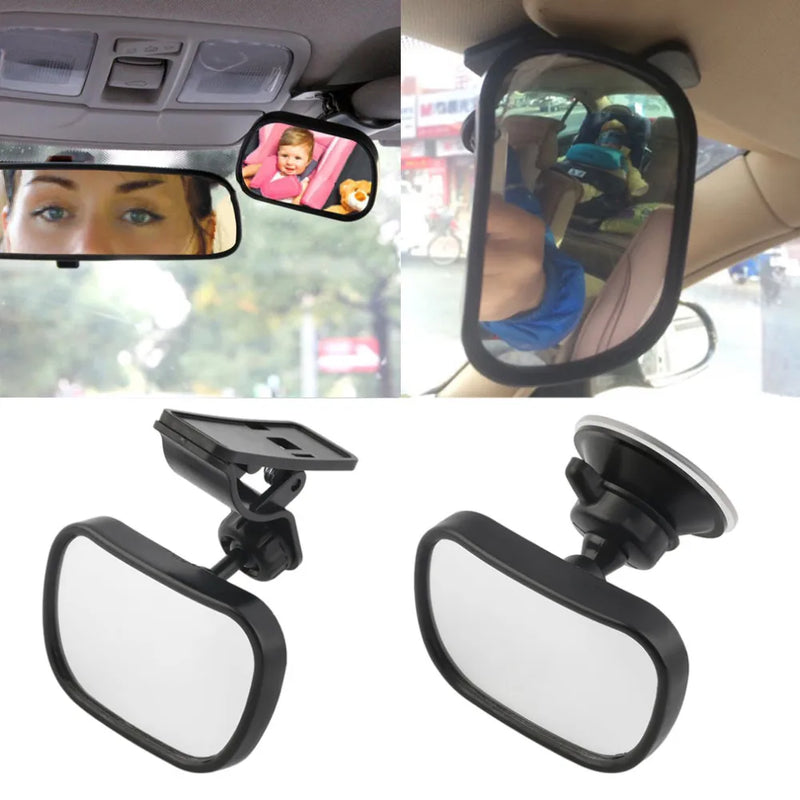 Acessório para Retrovisor Espelho Ajustável Segurança para Bebê com Ventosa