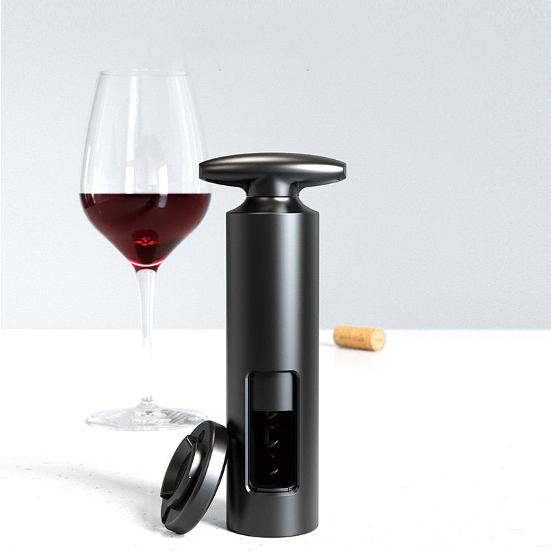 Abridor de vinho giratório com cortador de alumínio UauPress