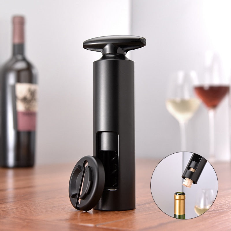 Abridor de vinho giratório com cortador de alumínio UauPress