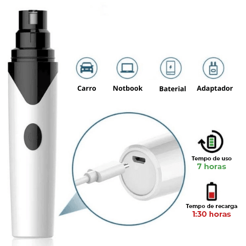 Eletro-Pets Lixa Elétrica de Unhas Para Qualquer Animal de Estimação - uaumarca
