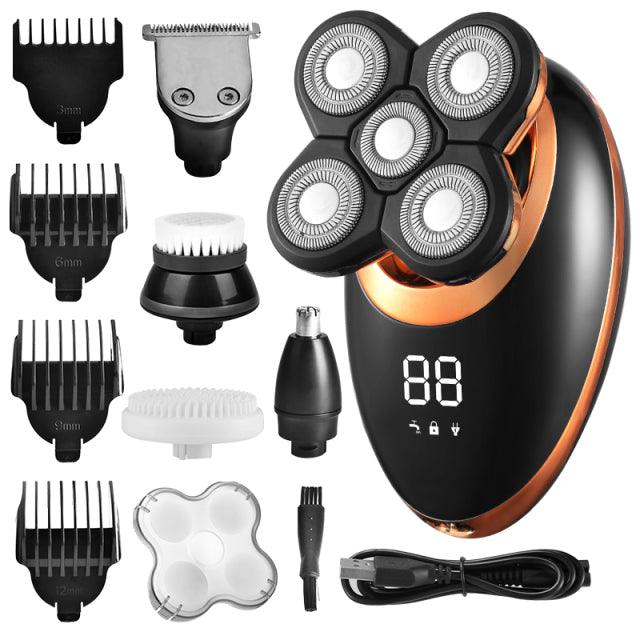 Barbeador e Aparador Elétrico 4D Pro-Top 5 Em 1 - uaumarca