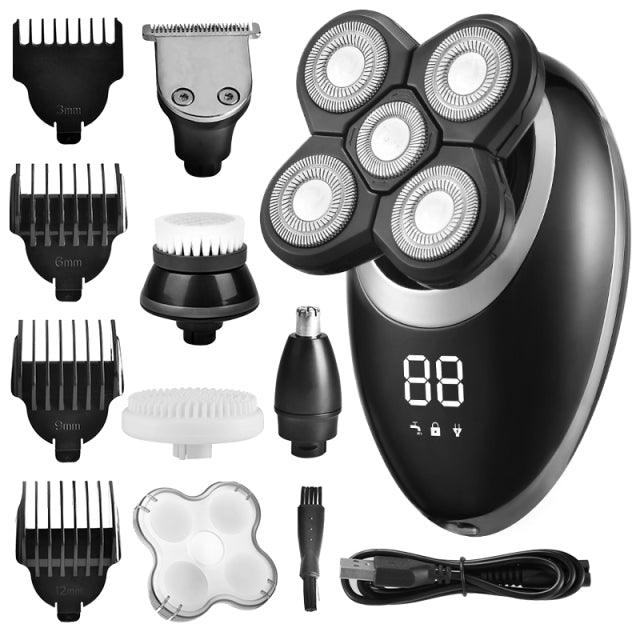 Barbeador e Aparador Elétrico 4D Pro-Top 5 Em 1 - uaumarca