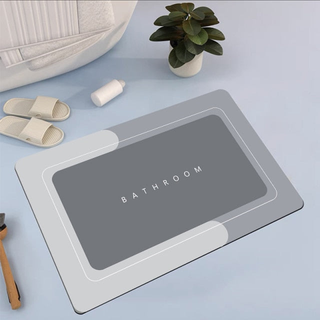 Tapete de banheiro antiderrapante com absorção de água Bathroom